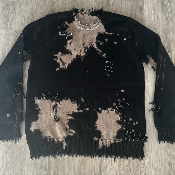 R13 bleach distressed sweater - Picture 2 of 3